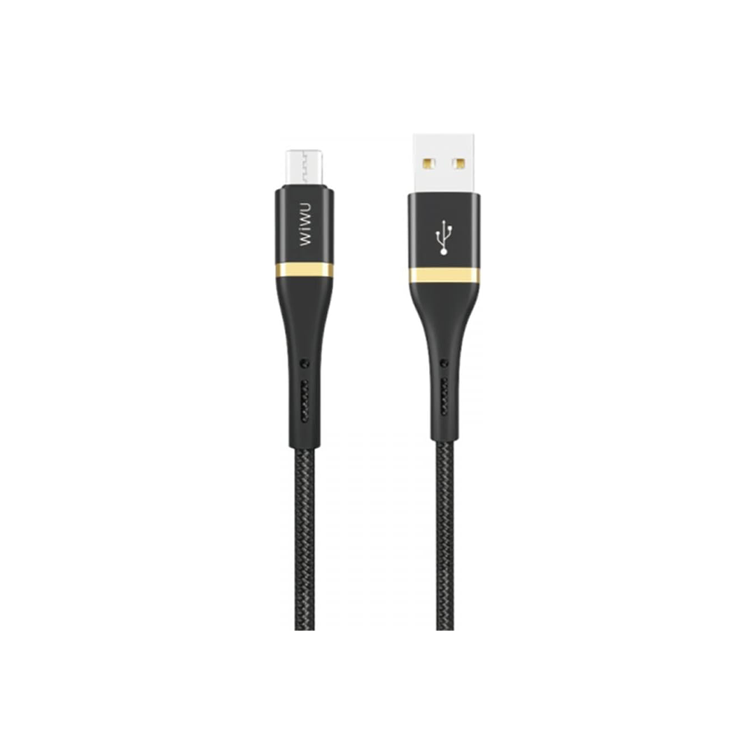 Wiwu ED-1022MB Elite Data Cable Ed-102 2.4A USB To Micro USB 2M – Black Wiwu ED-1022MB Elite Data Cable Ed-102 2.4A USB To Micro USB 2M – Black